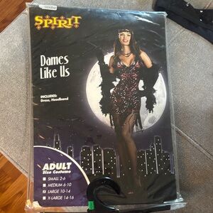 Spirit Black and Red Sequin Costume